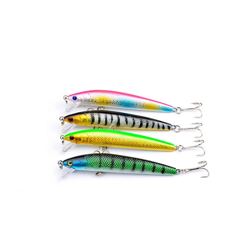 

10pcs 9.5cm Assorted Minnow Fishing Lures Bass Crankbait Sharp Hooks Tackle New suit for fishing