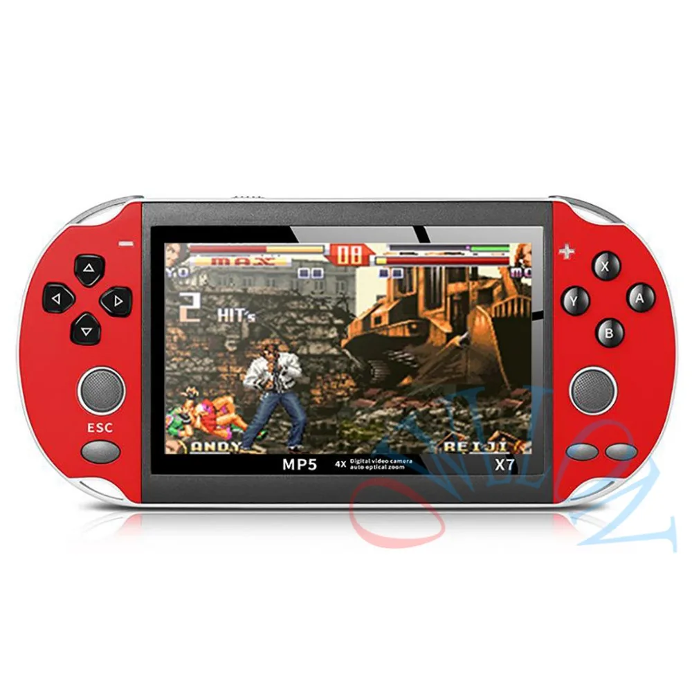 X7 Music Rechargeable Double Rocker Handheld Portable Game Console HD MP5 Camera 8G Movies LCD Kids Video