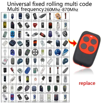 

Universal garage gate door remote control Key Fob 4in1 Duplicate 260mhz to 870mhz Remote Control 4 Channel Command Handzender