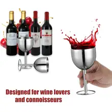 240 мл бокал для вина из нержавеющей стали длинный стволовый бокал для вина es для Белого красного вина коктейльный винный Кубок для дома туристический кемпинг для пикника