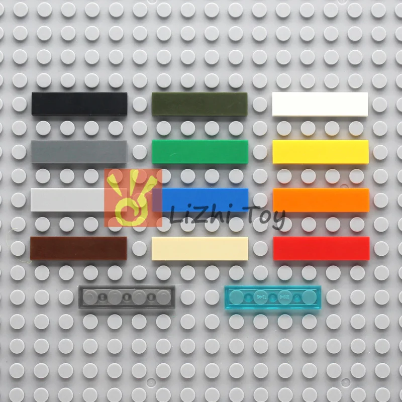 

MOC flat tiles 1*4 tablet 2431 DIY enlighten block bricks Compatible With Assembles Particles