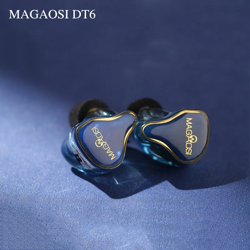 Magaosi DT6 MMCX Earphone Noise Cancelling Audiophile Earbuds Powerful IEM HiFi In ear Earphone