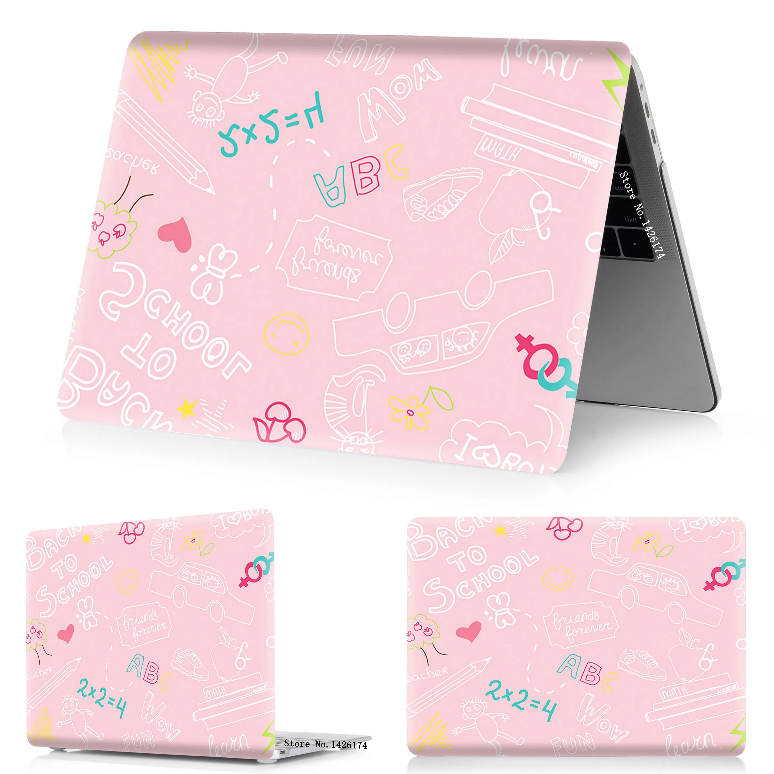 chuangyi-shao-nv-fen Чехол для ноутбука MacBook Air Pro retina 11 12 13 15 для Mac Pro 13,3 15,4 дюймов с сенсорной панелью ID A2159 корпус+ чехол для клавиатуры - Цвет: chuangyi-shao-nv-fen