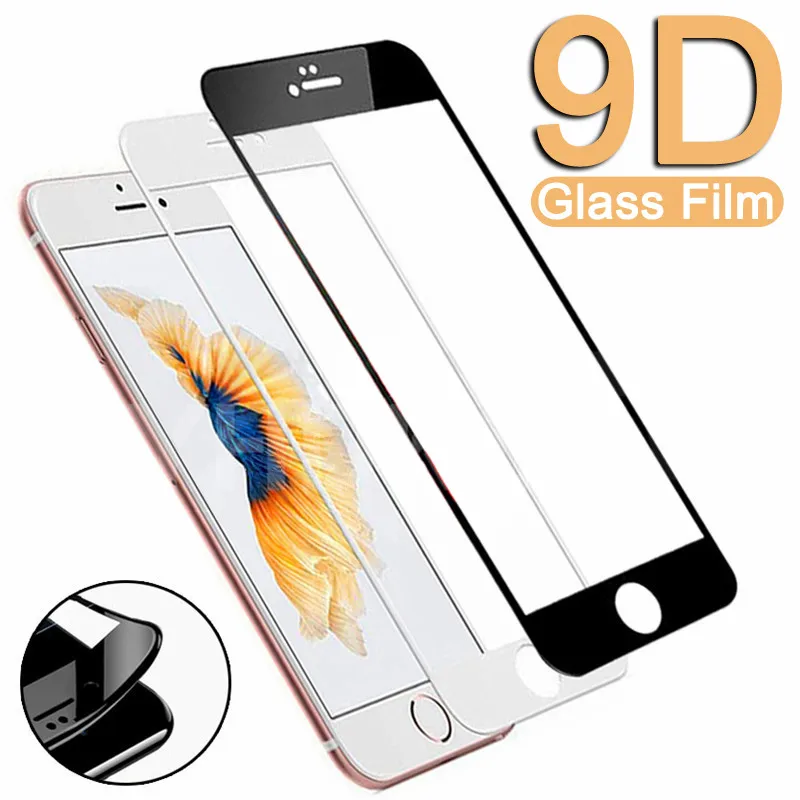 9D Soft Edge Tempered Glass For iPhone 8 7 6 6S Plus SE 2020 Glass Full Cover Screen Protector iPhone 11 Pro XS Max X XR Glass