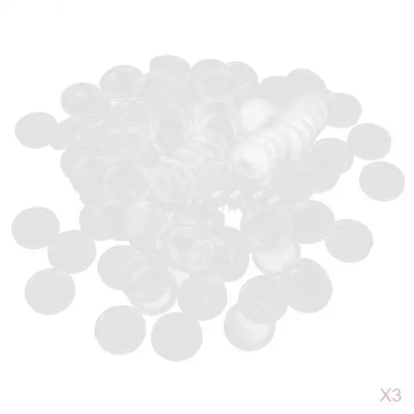 300 Pcs Clear Round Capsules Coin Holders Case Protector 21mm Coin Display Box Clear Coin Capsules Container