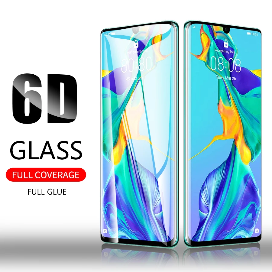 

Full cover for huawei p30 pro screen protector full glue CHYI Original film for huawei p30 pro p30 lite protective glass