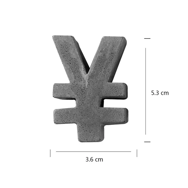 Silicone Cement Mold English Symbols Concrete Stone Wall Handmade Decoration Tool SH0337