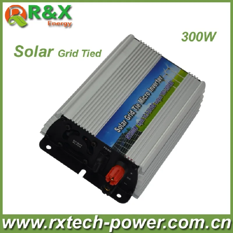 R&ampX 300W Grid-Tie Pure Sine Wave Inverter DC10.5V~28V AC 180-260V 45Hz-53Hz/55Hz~63Hz for Solar Input Power 400W High Quality |