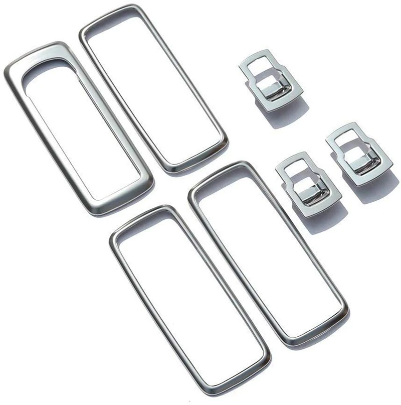 Chrome Car Door Window Switch Lift Button Cover Trim Frame for for Land Rover Discovery 4 LR4 Range Rover Sport L320 Accessories Chrome Car Door Window Switch Lift Button Cover Trim Frame for for Land Rover Discovery 4 LR4 Range Rover Sport L320 Accessories