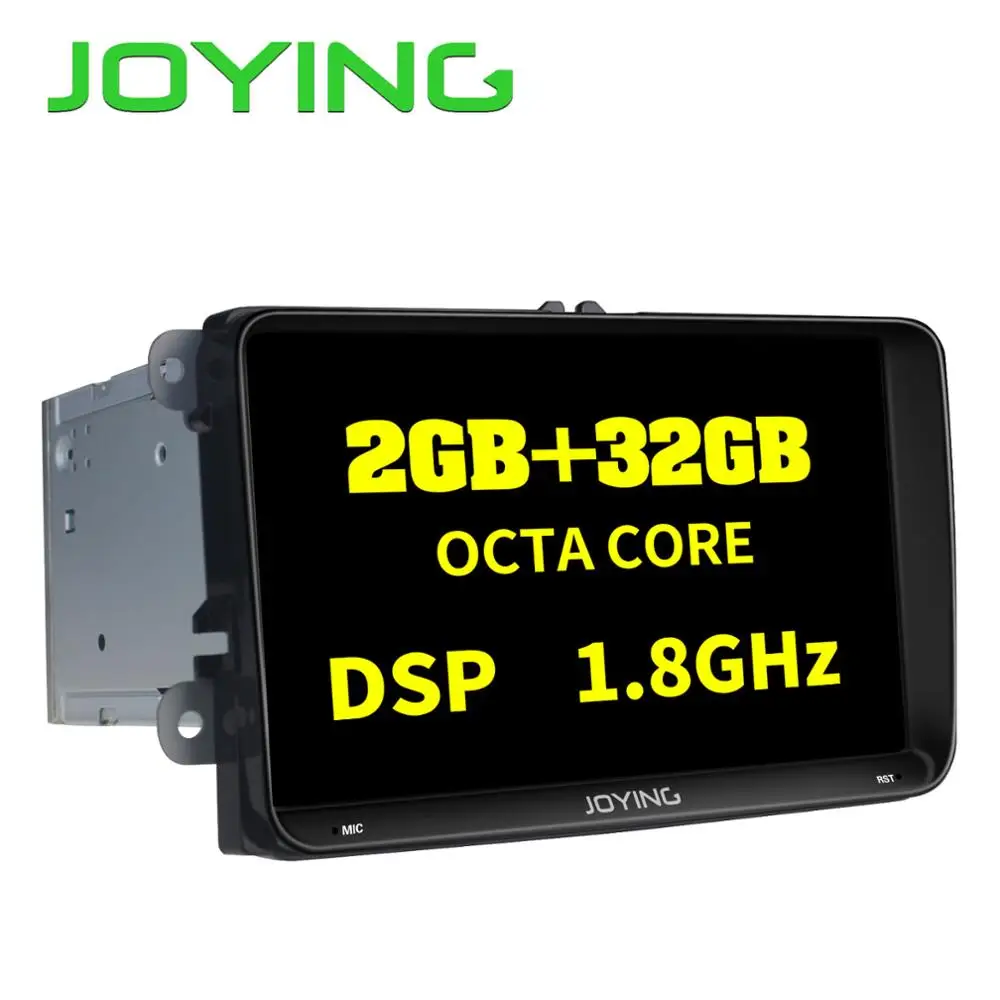 Discount 9"Head Unit Octa Core 2GB+32GB Android 8.1 Car Radio Stereo For Volkswagen VW Passat B6 Golf GPS Navigation No DVD Player Mirror 1