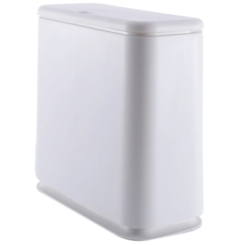 

TOP!-Trash Can Creative Fashion Pressing Cover Type Kitchen Waste Bin Sitting Room Toilet Trash Office Paper Basket