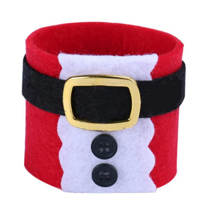 

4Pcs Christmas Napkin Rings Serviette Holder Party Banquet Dinner Table Decoration New