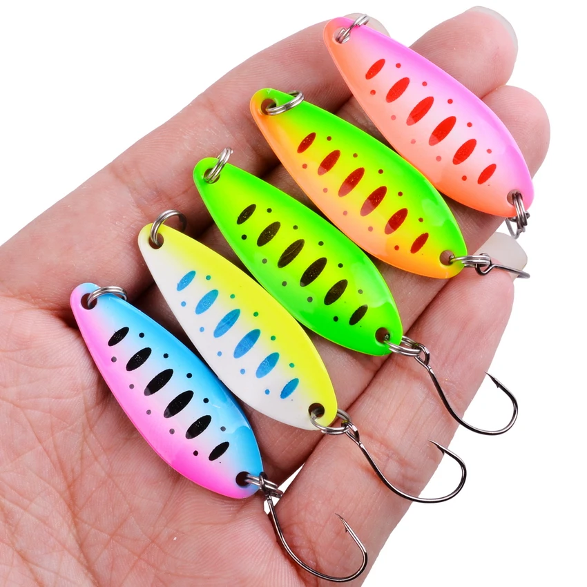 1pcs Fishing Lures Wobbler Spinner Baits Spoons Fishing Trout