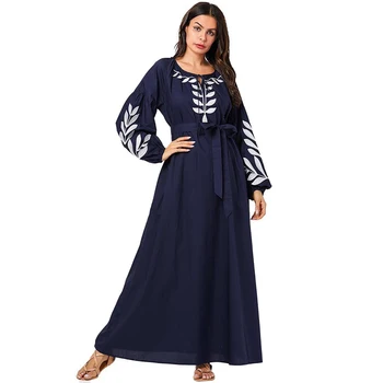 

Turkey Arab Muslim Abaya Dress Women 2020 Embroidery Maxi Hijab Dresses Islamic Clothing Vestidos Kimono Moroccan Kaftan Elbise