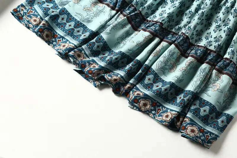 KIYUMI Boho Платье женское на пуговицах спереди с v-образным вырезом Макси платья Лето цыганский шик Vestido короткий рукав сарафан пляжное Повседневное платье