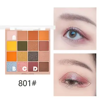 

Hot Sell Eyeshadow Palette 16 Colors Matte Shimmer Eyeshadow Waterproof Powder Smoky Matt Mude Pallete Shadow Eye F2J9