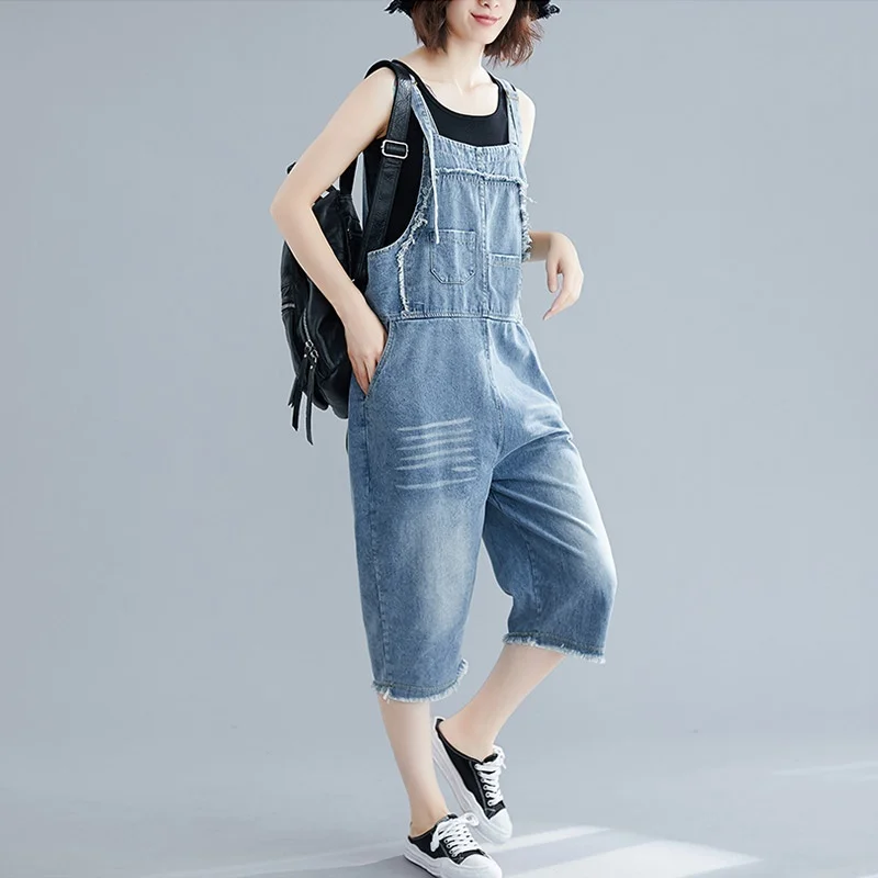 2019 Summer Vintage Jean Jumpsuit For 
