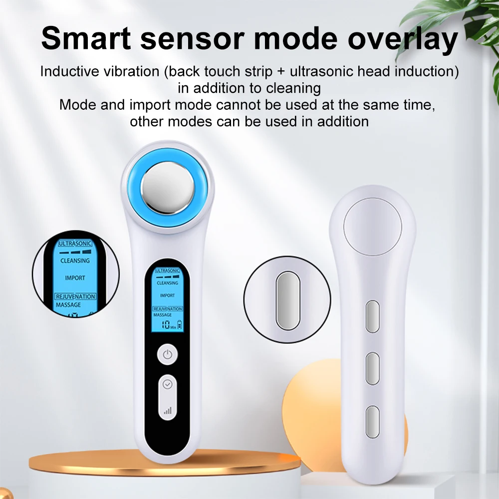 

Face Massager Radio Frequency Facial Mesotherapy Electroporation Skin Rejuvenation LED Photon Face Lifting Massager Skin Care