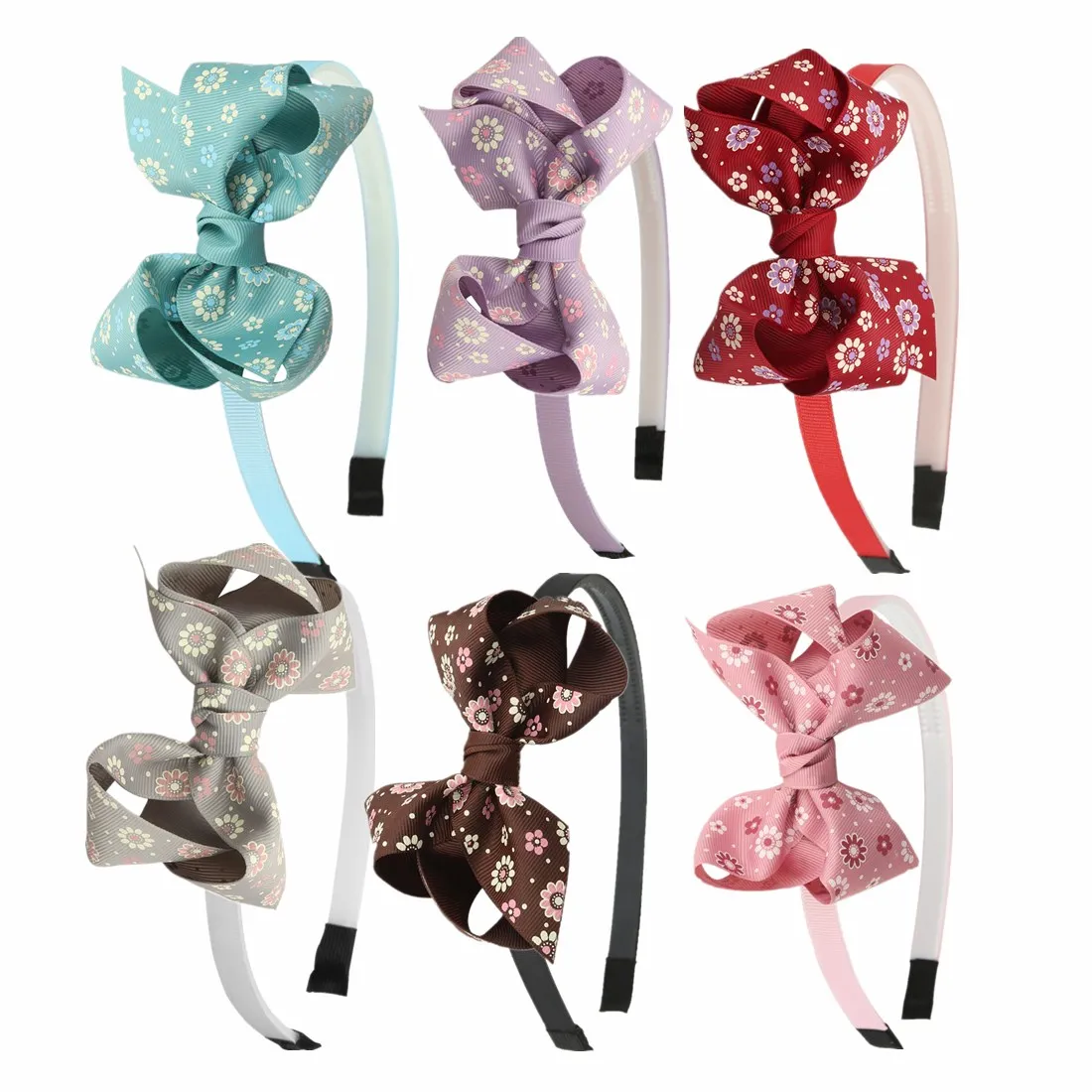 

1 PC Girls Flower Hair Band Chocolate Style Spring Hairband 4.5 Inch Ribbon Bow Hairbands Children Hair Hoop Kid Lovely Headband