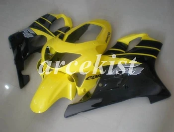 

New ABS Motorcycle Fairings Kit Fit for HONDA CBR600 F4 FS 1999 2000 99 00 Bodywork set Custom Free black Yellow