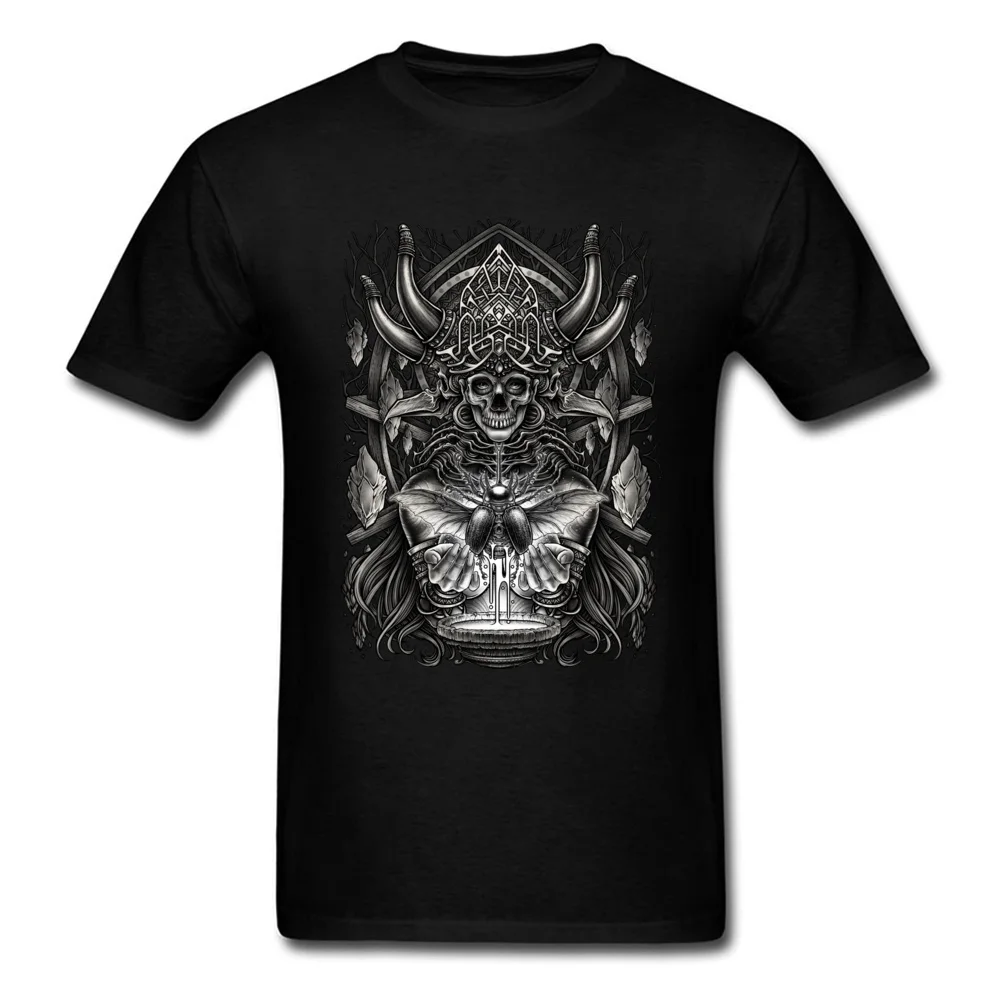 

Witches Prophecy Skull Geek Top T-Shirts Mens 2020 Short Sleeve Fashionable Round Collar 100% Cotton Tops Shirts T-Shirts Cool
