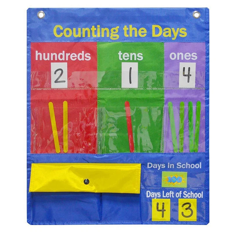 

Counting Caddie and Place Value Pocket Chart for Lassroom Home School Children Educational
