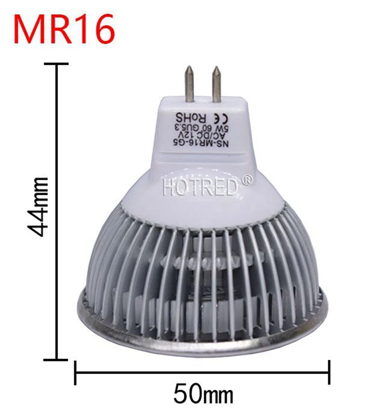 Точечный светильник MR16 12V 3W 4W 5W высокой мощности Светодиодный теплый