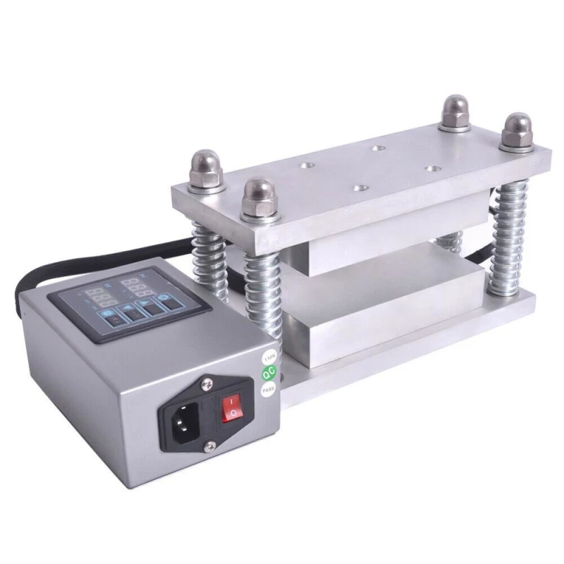 Max 20 Ton Press Ure 7.5X15Cm Piastre Per Pressa Di Calore A Doppia Colofonia Con Kit Di Macchine Per L'Estrazione Dell'Olio Di Cera Di Fiori Con Tela