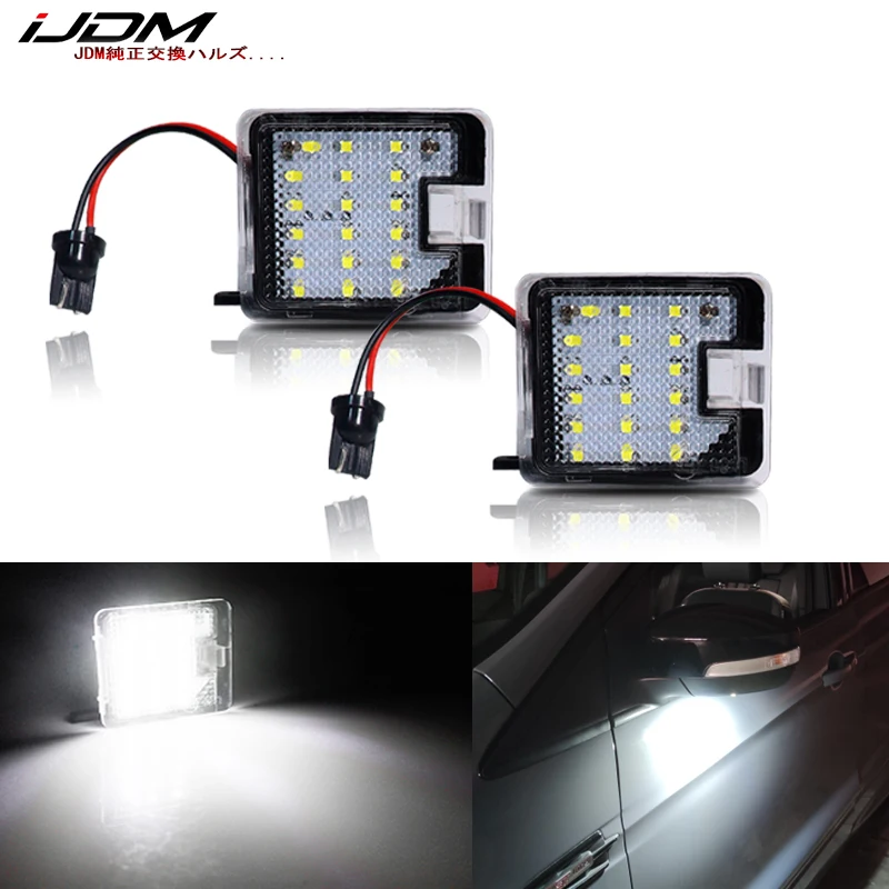 2x CANBUS LED Under Mirror Puddle light for Ford Focus MK3 MK2 Mondeo MKIV MKV Kuga C-Max Escape S-Max Welcome Lamp | Автомобили и