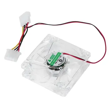 

12V 0.20A 80 x 80 x 25 mm Computer fan 4 LED Silent PC Computer Case Cooler Cooling Fan Mod blue and colorful light