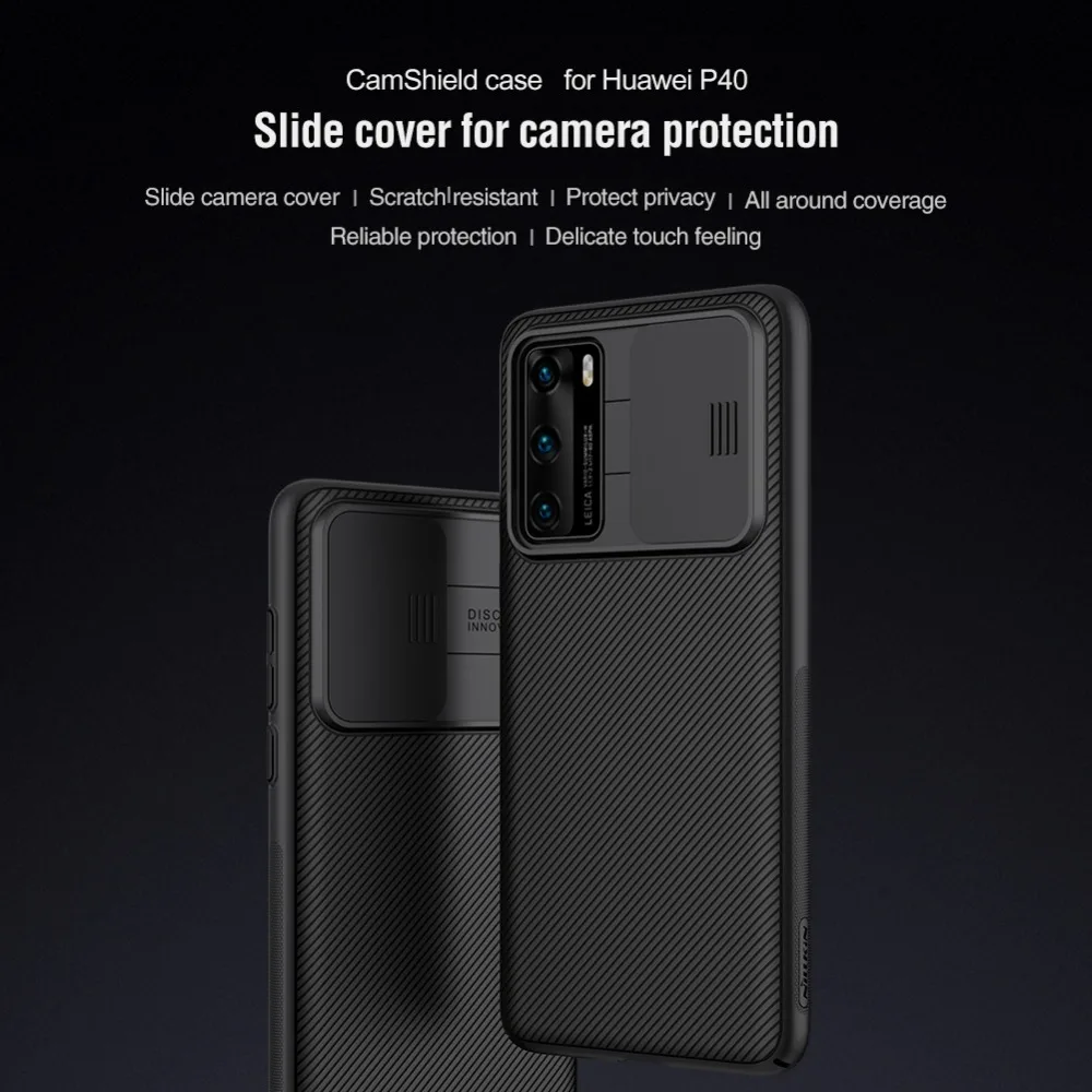 Huawei dustproof case for Huawei P40 Pro Phone Case,NILLKIN Camera Protection Slide Protect Cover Lens Protection Case for Huawei P40 huawei waterproof phone case