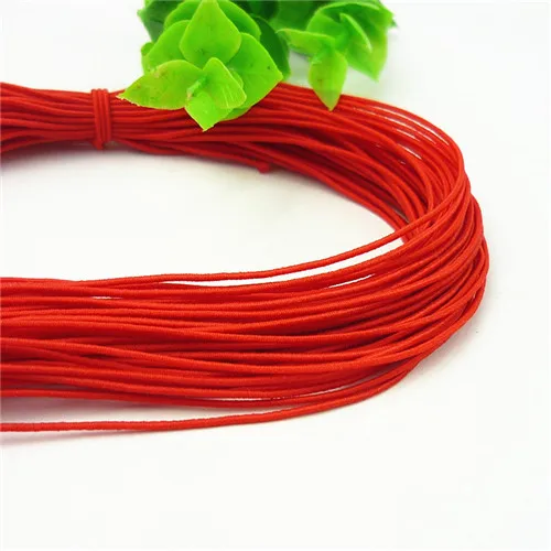 24 метра 1 мм бисер эластичный стрейч бисерный струнный ремешок веревка браслет из бисера эластичный браслет из бисера DIY Швейные аксессуары - Цвет: Red 8meters