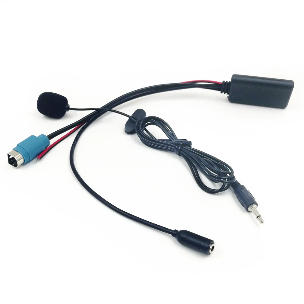 Biurlink For Alpine KCE-236B Radio KCE236B 9870 9872 Stereo Bluetooth AUX Audio Adapter Microphone Device