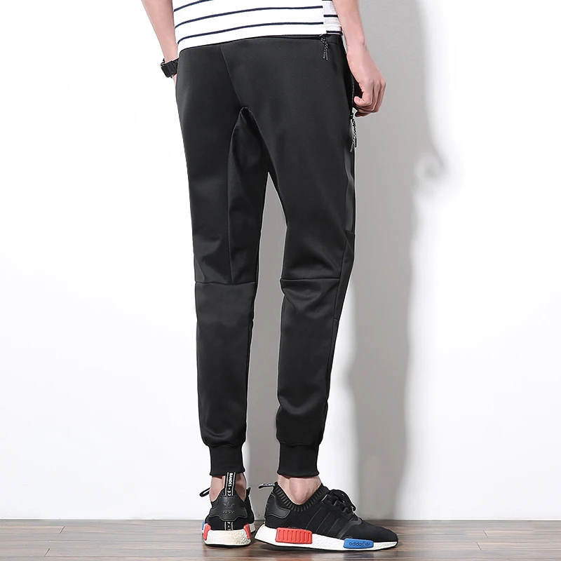 Мужские модные повседневные брюки узкие длиной до щиколотки|fashion trousers|casual pantspants
