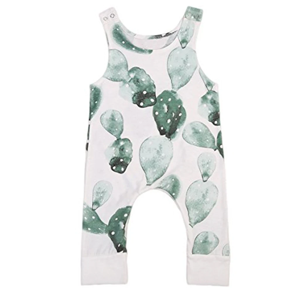 

Infant Baby Cactus Causal Romper Jumpsuit Outfits Casual Clothes Invisible zipper buckle