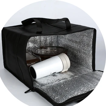 

Beach Food Delivery Bag Picnics Shopping Grocery Bag With Dual Zipper Strong Foams And Non-woven PP