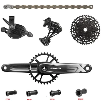 

2019 NEW SRAM SX EAGLE 1x12 11-50T 12 speed Groupset Kit DUB Trigger Shifter Derailleur Chain Crankset with NX EAGLE Cassette