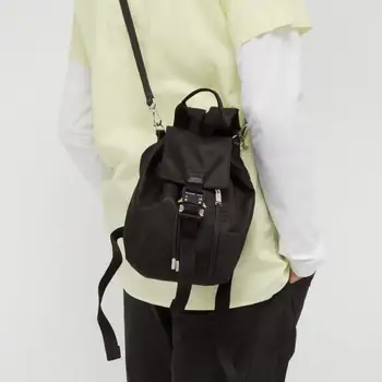 

20ss Latest 3M Reflective ALYX Backpack Hip hop Men Women Metal button canvas Button Functional Streetwear Backpack Bag