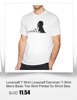 Loveccraft футболка для почитателей Лавкрафта Классическая футболка с коротким рукавом хлопковая Футболка с принтом милый человек 6xl