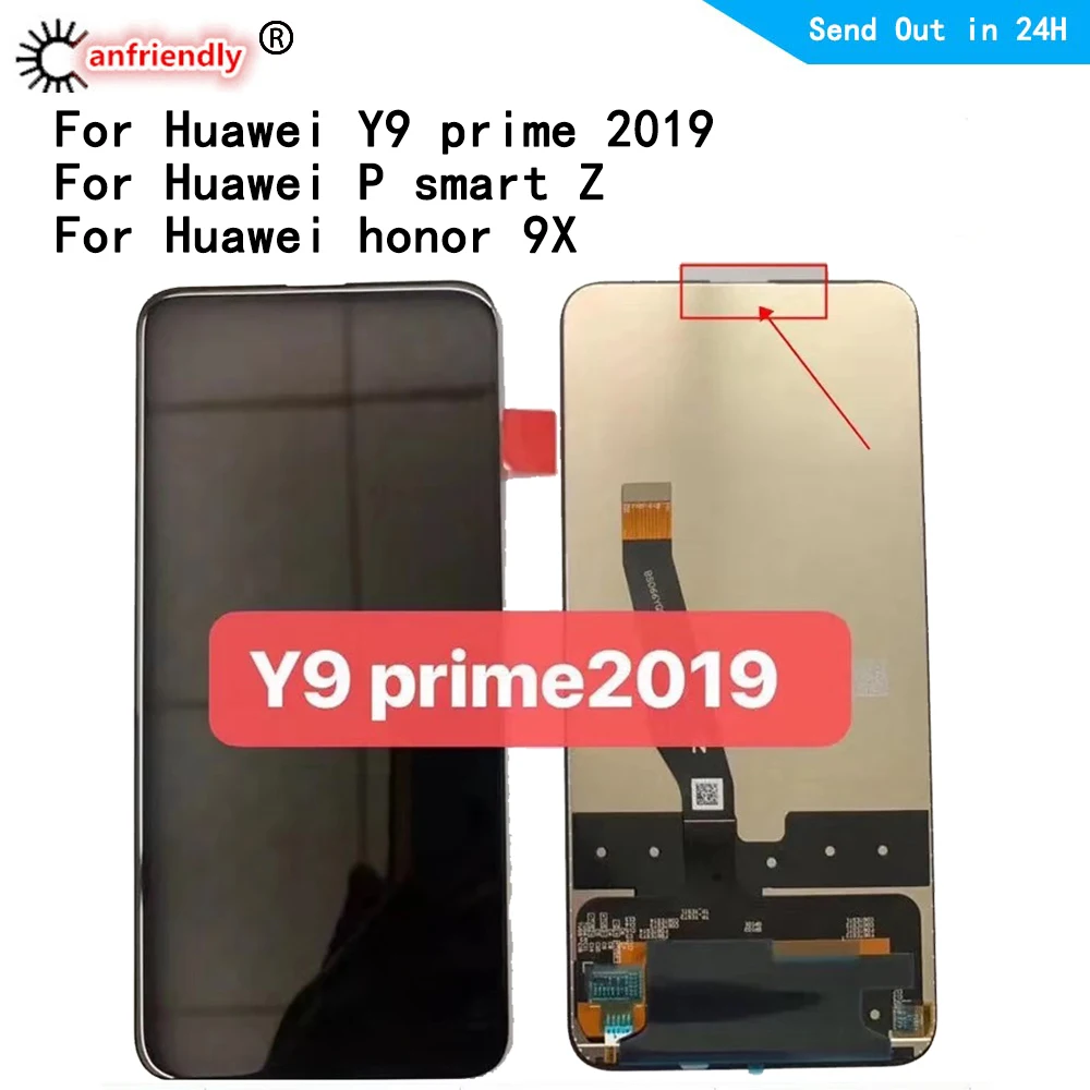 

6.59'' LCD For Huawei honor 9X / Y9 Prime (2019) STK-L21L22 LX3 / P Smart Z LCD Display Touch panel Screen Digitizer Assembly