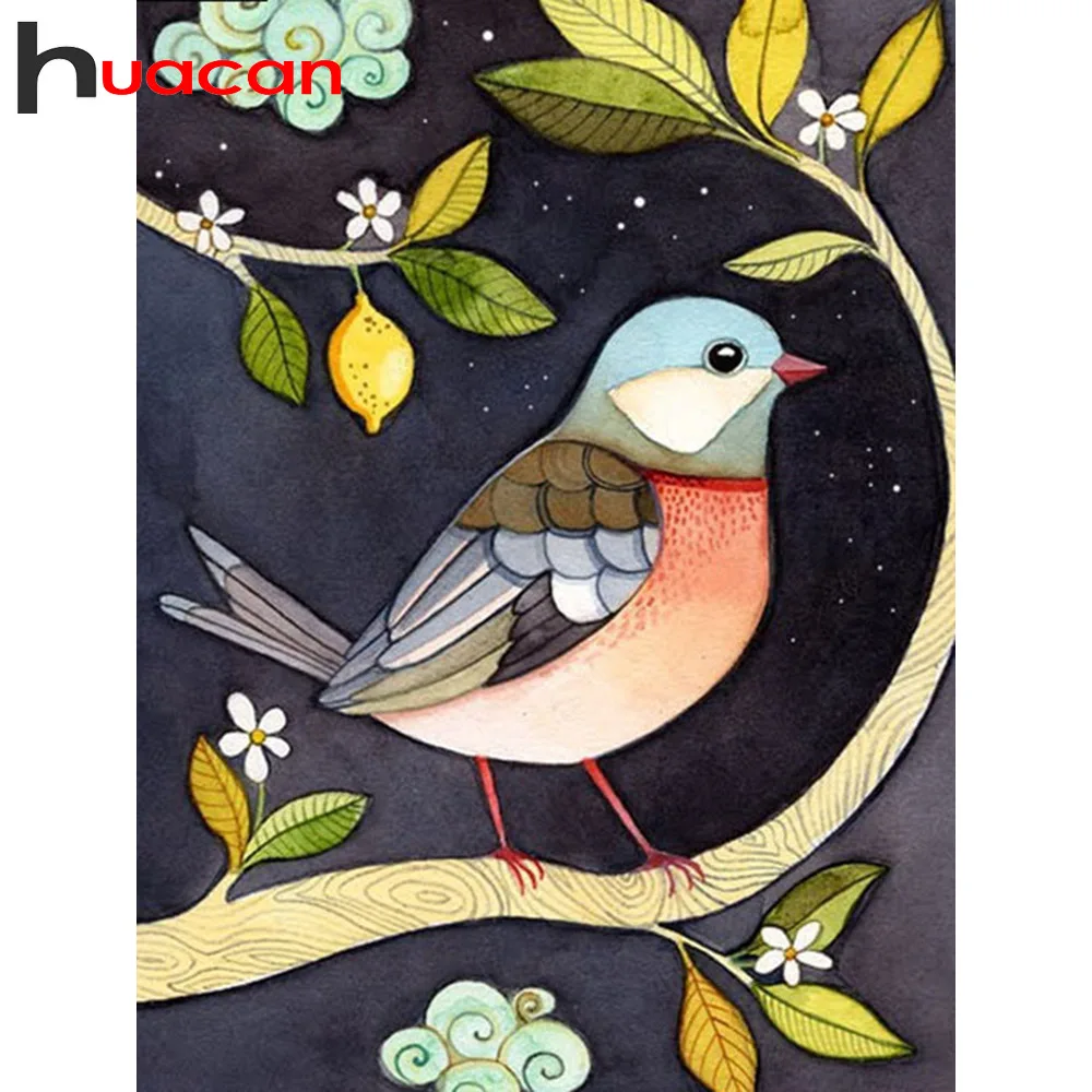 

Huacan Diamond Painting Bird Mosaic Beaded Embroidery Cross Stitch Kit Diamond Embroidery Mosaic Rhinestone Picture New Arrival