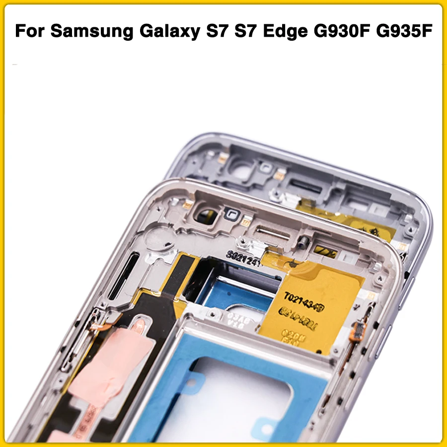 Новинка для samsung Galaxy S7 S7 Edge G930F G935F металлическая средняя рамка средняя пластина Корпус рамка Шасси со всеми мелкими частями