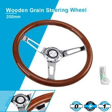 Бренд 350 мм 14 дюймов(6 отверстий) деревянная насадка на руль с рогом комплект для Chevy Classic