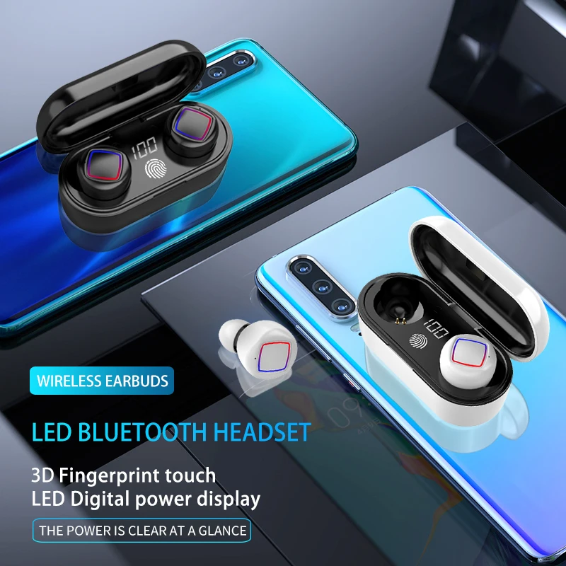 Беспроводные наушники 5 0 Hi Fi стереонаушники Bluetooth 2000 мАч водонепроницаемые