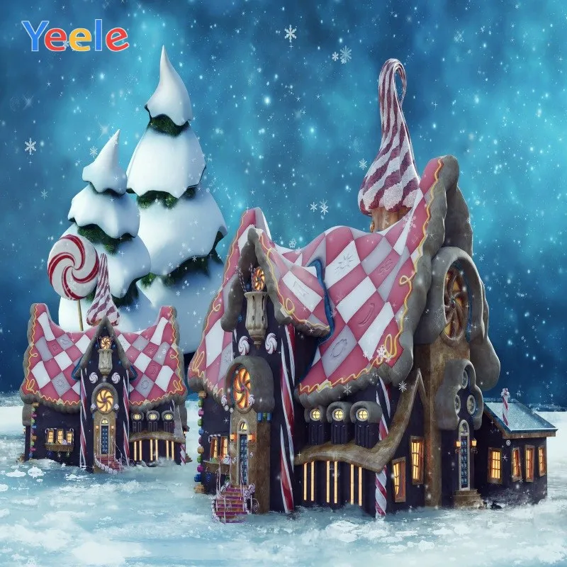 Yeele Рождественская елка освещение с эффектом «Боке» конфеты семейные вечерние фоны для фотосъемки персонализированные фотографические фоны для фотостудии