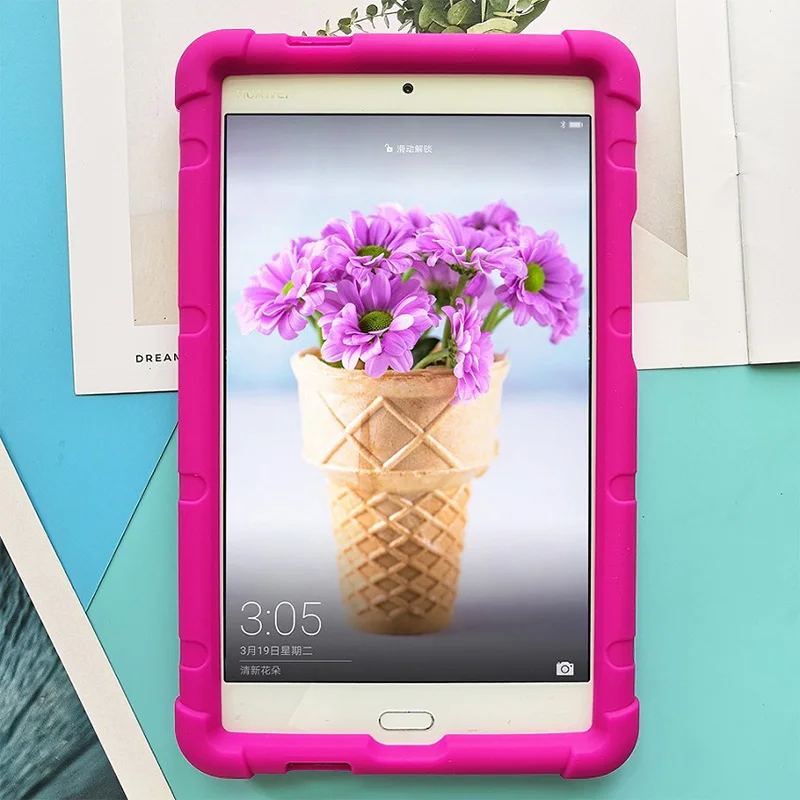 Похлопывающий чехол для HuaWei Mediapad M3 Lite 8 0 2017 силиконовый сверхпрочный бампер