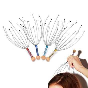 

1 PC Anti-stress Scores Of Pains Octopus Head Head Skin Care Neck Relief Stress Relaxing Claw Massage Skin Care Massager