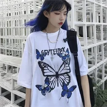 Special Price y2k tops aesthetic vintage femme t-shirts korean style oversized t shirt Woman cotton tshirts harajuku butterfly kpop ropa mujer Special Price y2k tops aesthetic vintage femme t-shirts korean style oversized t shirt Woman cotton tshirts harajuku butterfly kpop ropa mujer