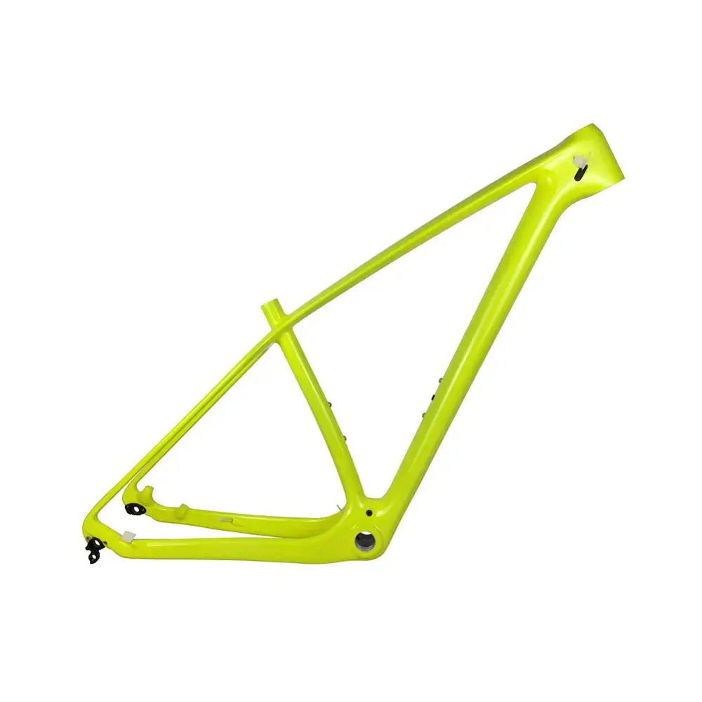 Light Yellow Color T1000 полностью из углеродного волокна, рамы для MTB 29er горный велосипед карбоновые рамы BSA 73 мм в форме "Дэси совместимый 142*12 мм или 135*9 мм - Цвет: Light Yellow Color