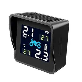 

Waterproof Motorcycle Real Time Tire Pressure Monitoring System Tpms Wireless External Sensors Tire Detection Monitor